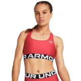 Dámská sportovní tréninková podprsenka UNDER ARMOUR UA HG Authentics Mid Branded-RED · záber 1