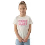 Dívčí tričko s krátkým rukávem 4F JUNIOR TSHIRT F2884-11S-OFF WHITE · záber 1