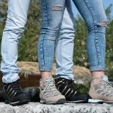 Dámská vysoká turistická obuv TREZETA Glitter Wp, Anthracite Mint · záber 3
