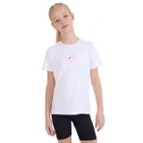 Dívčí tréninkové tričko s krátkým rukávem 4F JUNIOR TSHIRT FNK F1185-10S-WHITE · záber 1