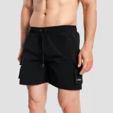 GymBeam Men‘s Swim Cargo Shorts Black - Velikost: S | Barva: čierna | Pohlavie: Pánské | Hmotnost: 0,12 kg · záber 3
