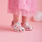 Dětské kroksy (rekreační obuv) COQUI Little frog white pink · záber 4