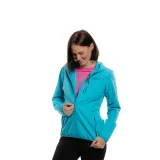 Dámská turistická bunda EVERETT LightSoftshell W blue · záber 3