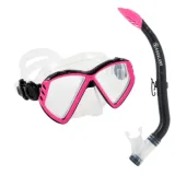 Dívčí potápěčský šnorchlovací set AQUALUNG CUB COMBO SN TRANS PINK · záber 1