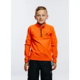 Chlapecká lyžařská fleecová mikina 4F JUNIOR FLEECE UNDERWEAR-JAW23UFLEM019-70S-ORANGE · záber 2