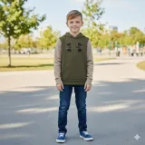Chlapecká zateplená mikina s kapucí UNDER ARMOUR UA Rival Flc Cblck Grphc HD · záber 8