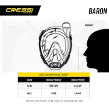 Potápěčská maska CRESSI BARON FULL FACE MASK BLACK BLUE M L · záber 5