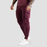 GymBeam Tepláky TRN Eggplant - Velikost: S | Barva: červená | Hmotnost: 0,53 kg | Balení: 40 · záber 4