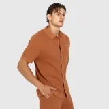 Pánská pletená košile Iron Aesthetics Vibe, rusty · záber 3