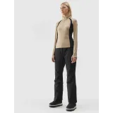 Dámská zateplená lyžařská mikina s 1 2 zipem 4F BRUSHED UNDERWEAR-AW23UBRUF042-82S-LIGHT BROWN · záber 4