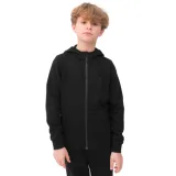 Chlapecká mikina se zipem 4F JUNIOR SWEATSHIRT-4FJWSS24TSWSM0926-20S-DEEP BLACK · záber 1