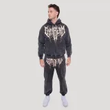 GymBeam Mikina Abyss Charcoal - Velikost: S | Barva: čierna | Hmotnost: 0,83 kg | Balení: 28 · záber 5