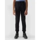 Dívčí tepláky 4F JUNIOR TROUSERS-4FJWSS24TTROF587-20S-DEEP BLACK · záber 3