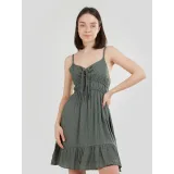 Dámské šaty FUNDANGO Sarah Mono Dress-537-khaki · záber 2