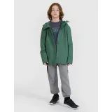 Chlapecká nepromokavá bunda 4F JUNIOR JACKET-JWSS25TJACU213-41S-GREEN · záber 5