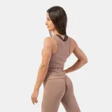 NEBBIA Dámské tílko Tank Top Ribbed Organic Cotton Brown · záber 2