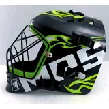 Florbalová helma MPS PRO FLAME - Black Green · záber 3
