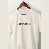 Tričko, Barva Ekru, s Potiskem Hedrix Logo · záber 2