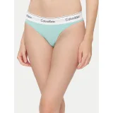 Dámské kalhotky CALVIN KLEIN THONG-Beau Blue · záber 4
