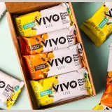 VEGAN Protein tyčinka VIVO LIFE - MIX 6x Kakao, 6x kešu lemon BOX) · záber 1