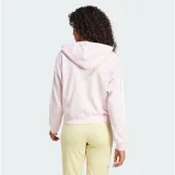 Dámská mikina se zipem ADIDAS W 3S FT FZ HD CLPINK WHITE · záber 5