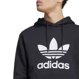 Pánská mikina s kapucí ADIDAS ORIGINALS TREFOIL HOODY-IM4489-black white · záber 3