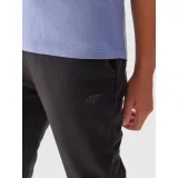 Dívčí tepláky 4F JUNIOR TROUSERS-JAW23TTROF515-20S-DEEP BLACK · záber 2