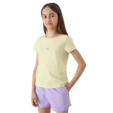 Dívčí teplákové kraťasy 4F JUNIOR SHORTS CAS-4FJWSS24TSHOF280-52S-LIGHT VIOLET · záber 3