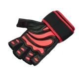 GymBeam Fitness Rukavice Arnold - Velikost: L | Barva: červená | Hmotnost: 0,18 kg | Balení: 70 · záber 4