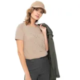 Dámské tričko s krátkým rukávem VOLCANO T-PERFECT-501-BEIGE · záber 2