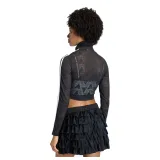Dámská mikina se zipem ADIDAS ORIGINALS FIREBIRD LACETT BLACK - Barva: čierna | Pohlavie: Dámské · záber 5
