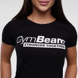 GymBeam Dámské tričko Stronger Together Black - Velikost: XXL | Barva: čierna | Pohlavie: Dámské | Hmotnost: 0,17 kg · záber 3