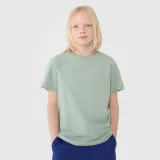 Chlapecké hladké tričko oversize - zelené · záber 1