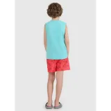Chlapecké plavky 4F JUNIOR BOARD SHORTS M121-63A-CORAL ALLOVER · záber 4