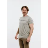 Pánské turistické tričko s krátkým rukávem EVERETT TecShirt M olive melange · záber 2