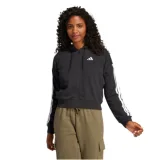Dámská mikina se zipem ADIDAS W 3S FT FZ HD BLACK WHITE · záber 1