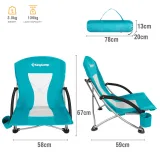 Kemping skládací židle KING CAMP Deluxe s opěrkami ocel - tyrkysová · záber 2