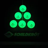 Míčky na stolní tenis SCHILDKROT Glow in the Dark Poly 40+ 6ks · záber 3