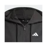 Dámská mikina se zipem ADIDAS W 3S FT FZ HD BLACK WHITE · záber 5