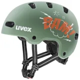 Uvex Kid 4 Style, cyklistická helma, junior, zelená/oranžová · záber 1