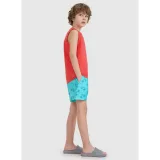Chlapecké plavky 4F JUNIOR BOARD SHORTS M121-47A-MINT ALLOVER · záber 4