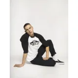 Pánské tričko s krátkým rukávem VANS STYLE 76 RAGLAN-WHITE-BLACK · záber 4