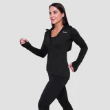 Women‘s Pulse 1/2 Zip Running Sweatshirt Black - GymBeam - Velikost: S | Barva: čierna | Pohlavie: Dámské | Hmotnost: 0,24 kg | Balení: 45 · záber 5