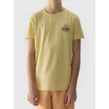 Chlapecké tričko s krátkým rukávem 4F JUNIOR TSHIRT-4FJWSS24TTSHM1136-73S-LIGHT LEMON · záber 5