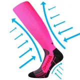 Dámské běžecké kompresní podkolenky VOXX 1 PACK-Flex-neon pink · záber 7