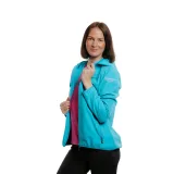 Dámská turistická bunda EVERETT LightSoftshell W blue · záber 2