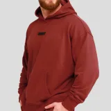GymBeam Unstoppable Hoodie Red - Velikost: M | Barva: červená | Hmotnost: 0,78 kg · záber 2