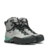 Dámská vysoká turistická celokožená obuv TECNICA Forge 2.0 GTX Ws, soft grey light petrol · záber 4