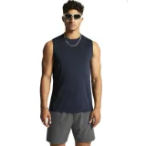 Pánské tréninkové tričko bez rukávů CRAFT T-Shirt ADV Essence SL 2 - Velikost: M | Barva: modrá · záber 2