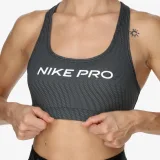 Dámská sportovní tréninková podprsenka NIKE PRO W SWSH LGT SPT AOP BRA-FN4708-060-ANTHRACITE · záber 3